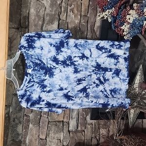 Old Navy Oversized Tye Dyed Soft Asymmetrical Tee sz L